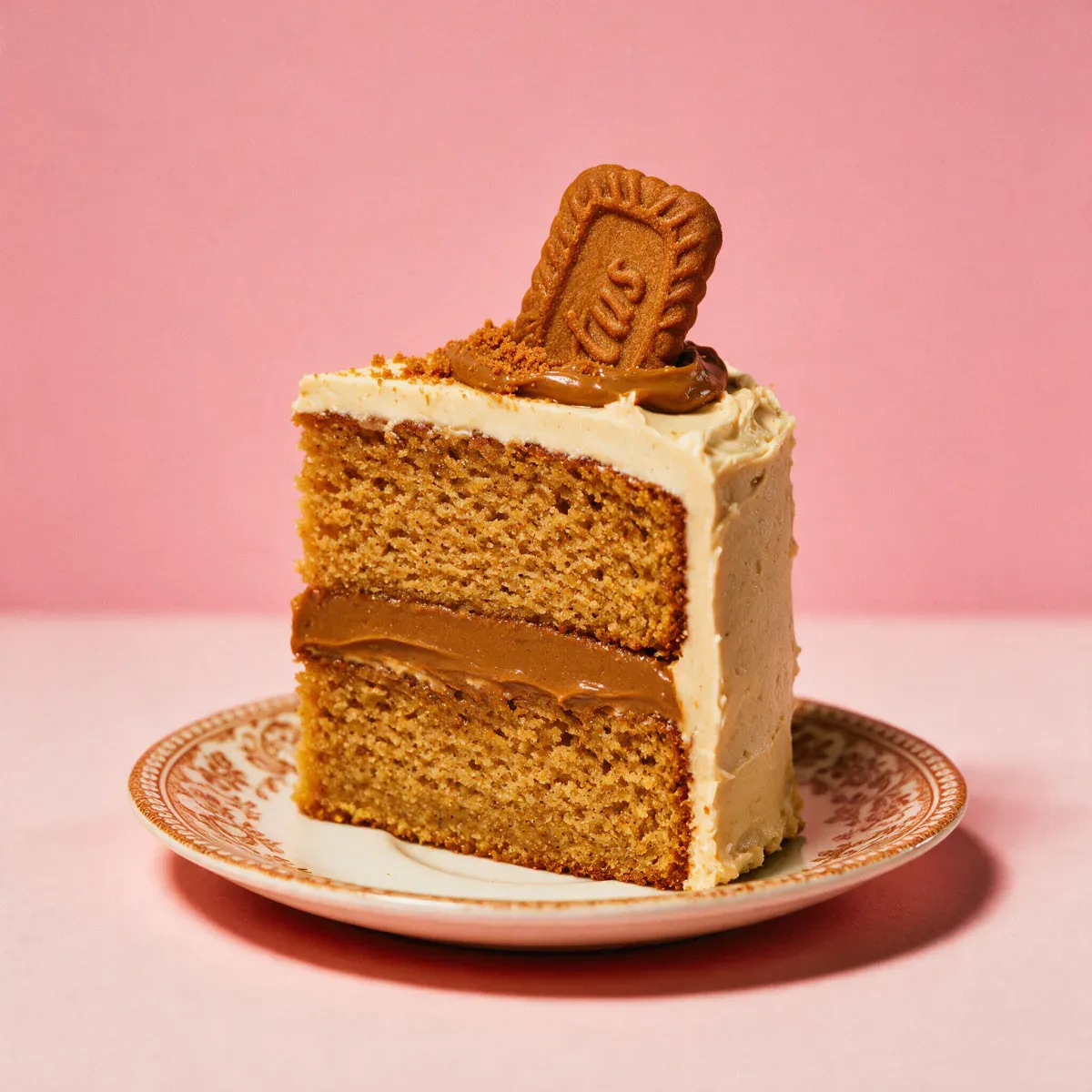 Butter Bar cake filled with biscoff