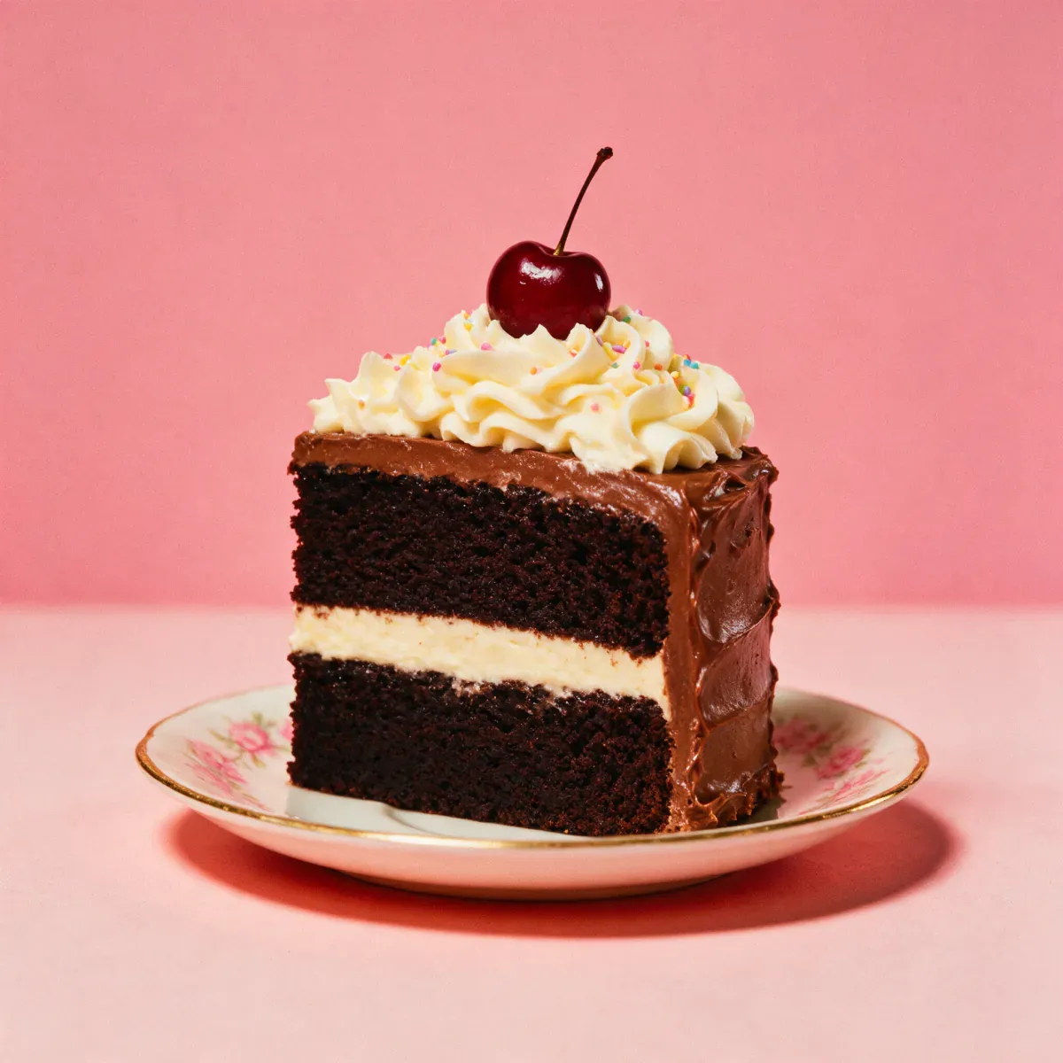 A slice of Butter Bar chocolate mud cake