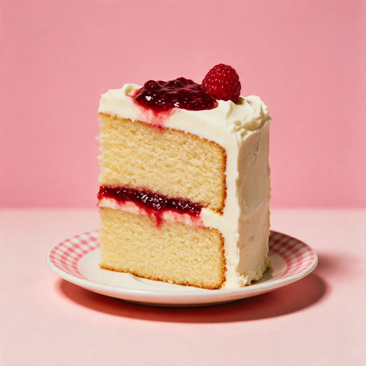 Butter Bar cake filled with jam