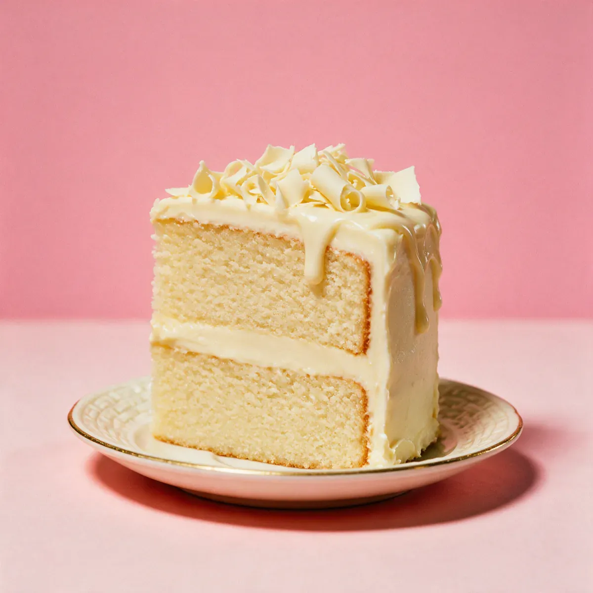 A slice of Butter Bar white chocolate mud cake
